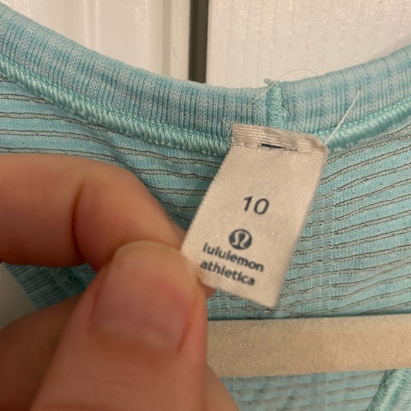 LULULEMON Run Swiftly Tech Racerback in Mint Sz 10 - Picture 5 of 5